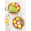HITOMEN Handmade Rattan Bread Baskets Round Wicker Fruit Serving Storage