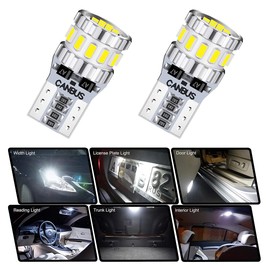 slrongpowlr 194 LED Bulb 6000K White 168 2825 W5W T10 Wedge 18-SMD 3014 Chipsets Interior Car Bulbs Replacement For Dome Map Door Courtesy Trunk Parking License Plate Lights, Pack of 2 PCS
