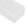 12 Holes Rectangular Flowers Vase With LED Light Clear Acrylic