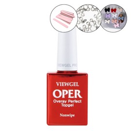 classic nail Viewgel oppa top gel 10ml + 30 parts non-wipe nail art material / 뷰젤 오빠 탑젤 10ml+파츠 30개 논와이프 네일아트 재료