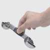 TAMUME Double Sided Stainless Steel Measuring Spoon Set of 5