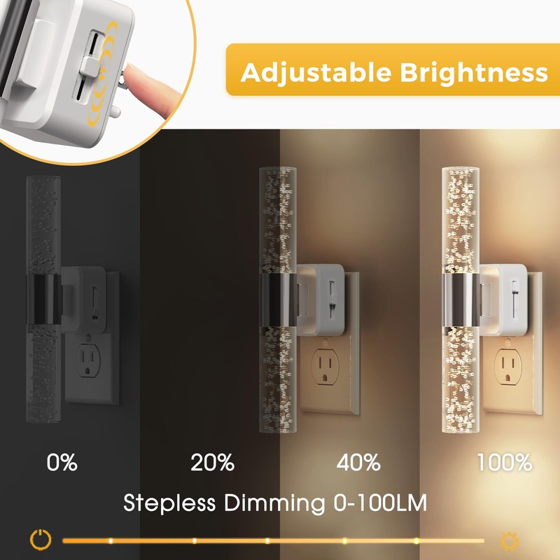 L LOHAS LED Night Light, Night Lights Plug into Wall,