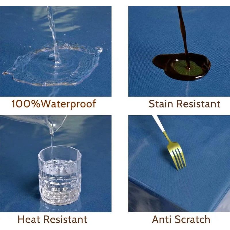 Best House Clear PVC Table Protector, Waterproof, Oil Proof Transparent