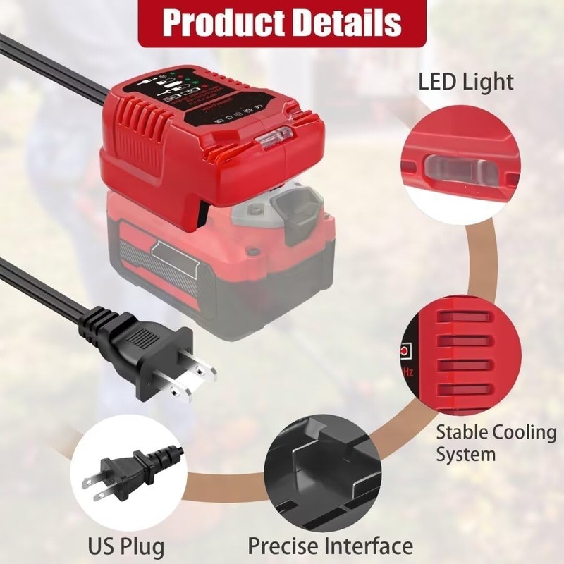 for Craftsman Battery Charger 20V (110V Input for Home Use)