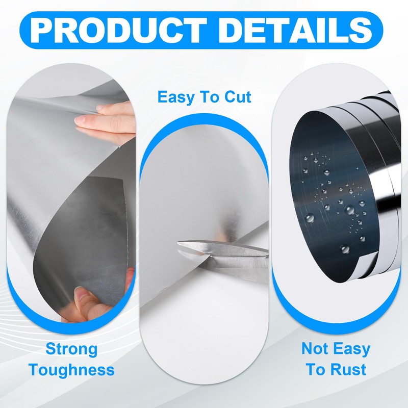Tottist Aluminum Roof Flashing Roll - Sealing Windows, Doors, Siding