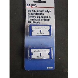BRAVO 10 PIECE SINGLE EDGE RAZOR BLADES CR821