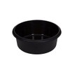 Whitefurze Large Round Bowl, Plastic, Black