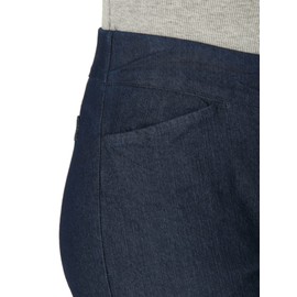 Chic Classic Collection Women's Easy-Fit Elastic-Waist Pant, Dark Shade, 14 Average