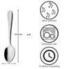 Grunwerg Windsor Carded 4-Piece Espresso Spoon Set 4ESPWDR/C, 18/0 Stainless