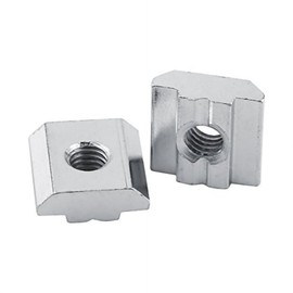 50 Stück Nutensteine M6 Aluminiumprofilmutter Verschiebbare T Nutmutter T Muttern für Aluminiumprofilzubehör Nutensteine für Hammerköpfe (European Standard Type 30-M6)