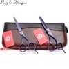 Kit Tijeras Profesionales Estilista Barbero Peluquero Purple Dragon 6 pulgadas