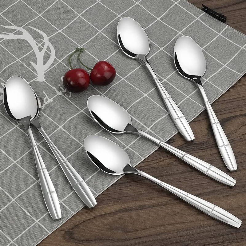 Eagrye Stainless Steel Tea Spoons, 12-Piece Small Spoon