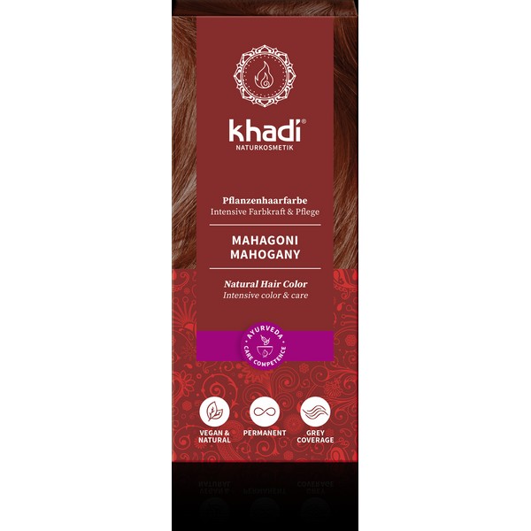 Khadi® Herbal Hair Colour Mahogany, 100 g