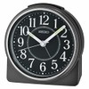 Seiko Marui Bedroom Alarm Clock, Metallic Black