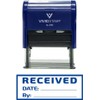 Received w/Border Self-Inking Office Rubber Stamp (Blue) - Medium