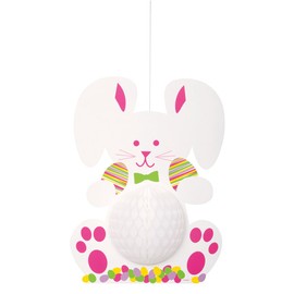 Bunny Easter Servilletas para bebidas, Decoración colgante, Multicolor, 14'', 1