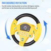 DBREAKS Steering Wheel Children's Toy, Copilot Steering Wheel with 360°