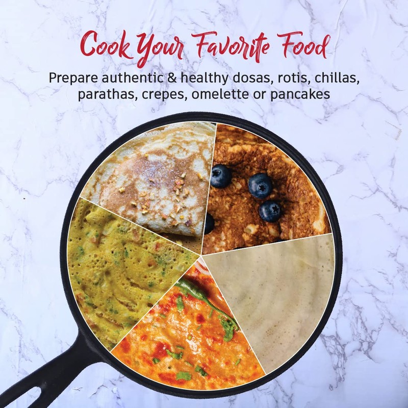 Wonderchef Forza Cast Iron Dosa Tawa 25cm