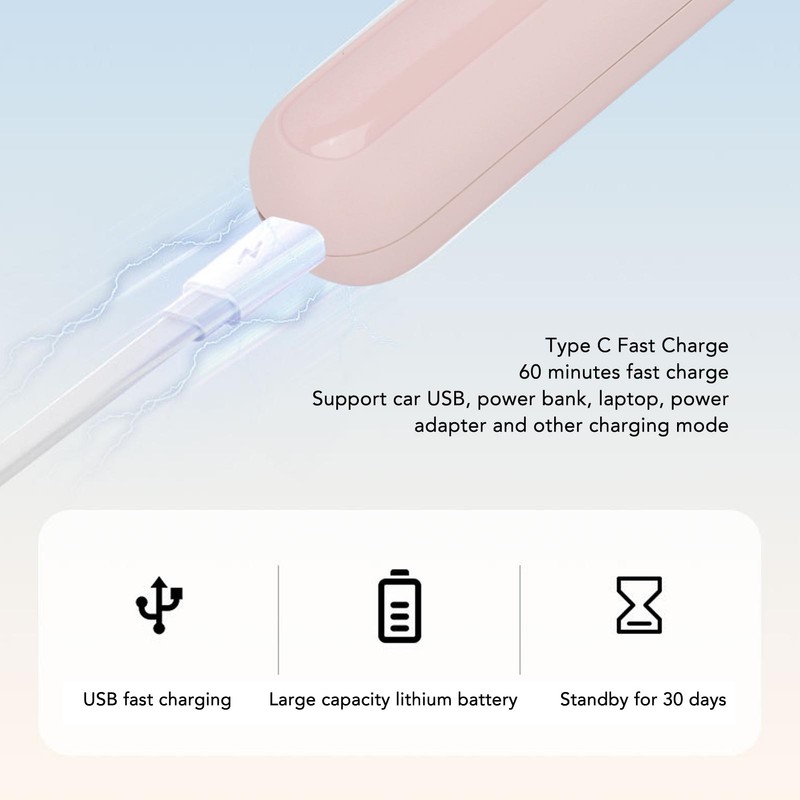 Heated Eyelash Curler Professional Intelligent 3 Gears Temperature Rechargeable Electric