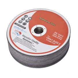 GXYWADY 25 Pcs Cut Off Wheels, 6 x 0.045 x 7/8 Inch Ultra Thin Cut-Off Wheel Metal and Stainless Steel Cut-Off Wheels for Angle Grinder