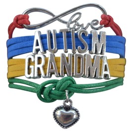 Infinity Collection Autism Grandma Bracelet, Autism Awareness Jewelry, Autism Puzzle Piece Bracelet, Grandma Jewelry, Gift for Grandma, Proud Grandma