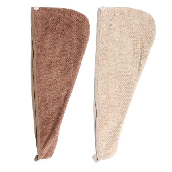 BESPORTBLE 2Pcs Quick Drying Hair Cap Ultra Absorbent Bath Head