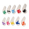 10pcs set PU Waterproof Golf Club Iron Cover Fine Sewing