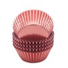 Mombake Standard Rose Gold Foil Cupcake Cases Liners Muffin Baking