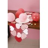 GRANDDECO Valentines Day Table Runner Love Sweet Red Heart Table