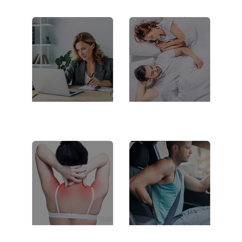 Pulse Neck Massager Electric Point Therapy Portable Hot Compress for