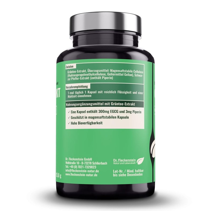 Dr. Fleckenstein Green Tea Extract Highly Concentrated Dietary Supplement with