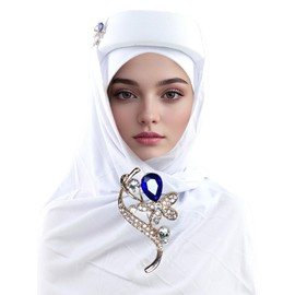 Petaluna Chiffon Polyester Hijab With Gold Sequins And Beads Hijab Accessories For Muslim Women