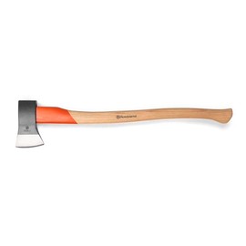 Husqvarna 27-Inch German Style Splitting Axe, Ash Wood Handle and Forged Steel Axe Head, Includes Durable Cover