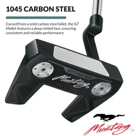 PGF Mustang Forged Blade & Mallet Plumber’s Neck Putter Crafted with Precision