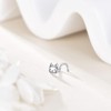 UCADRIT Cat Nose Stud Sterling Silver Cute Corkscrew Nose Ring
