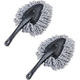2 Pack Super Soft Microfiber Car Dash Duster Brush for Cleaning Home Kitchen