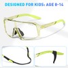 KAPVOE Photochromatic Photochromic Photochromic Children's Sunglasses Youth Baseball Sunglasses UV400