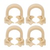 4pcs Resin Dental Dam Clamps Barrier Clip Dental Materials Tool
