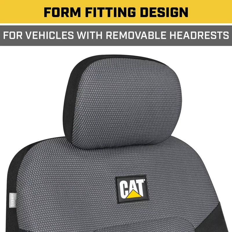 Autocessary Caterpillar Car Truck Seat Covers for Front Seats Set