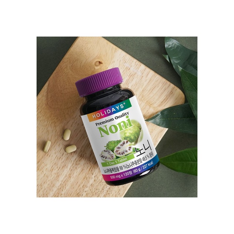 Holidays Noni 120 Tablets, 3 Bottles (12-Month Supply) / 홀리데이즈