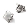 HOMPER 4Pcs M5 304 Stainless Steel Oblong Pad Eye Plate