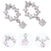 Healeved 3pcs Multi-functional Zircon Jewelry Nail Art Studs Diy Manicure