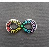 Autistic and Proud Autism Pride Rainbow Infinity Symbol Enamel Pin