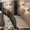 Aipsun Nickel Modern LED Wall Sconce Hardwired Indoor Wall Lights