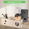 Cat Tunnel for Indoor Cats, DIY Transformable Cat Hideaway Cave,