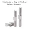 Pack of 4 Stainless Steel 304 Hexagonal Head Bolt Rods