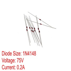 JZK 150 pieces 0.2 A 75 V 1N4148 DO-35 signal switching diode, small signal quick switching diodes, Zener diode