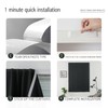Adhesive Blackout Curtains- Self Stick Shades Window Blinds Curtains No