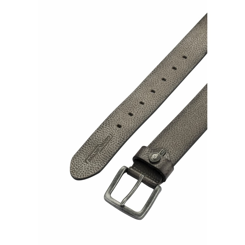 camel active Men's Leather Belt, grey-brown