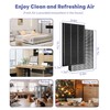 Popurure KC850U Replacement Filter Compatible With Sharp KC-850U Air Purifier,